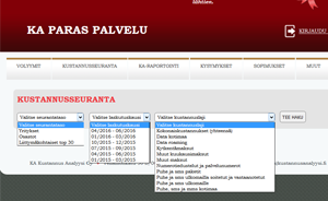 KA Kustannusanalyysi - Paras Palvelu